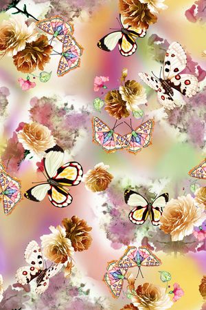 抽象印花华亿平台图片