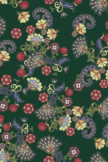 498026-满版复古几何服装印花