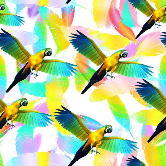 创意服装面料印花华亿平台图片