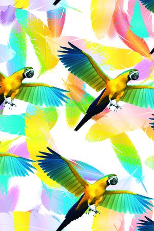 创意服装面料印花华亿平台图片