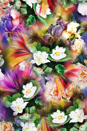 时尚绚丽印花华亿平台图片