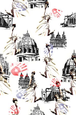 时尚流行印花华亿平台图片