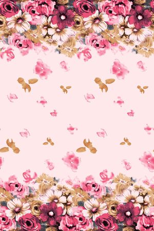 休闲风写意印花华亿平台图片