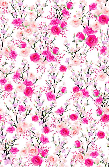 玫瑰印花华亿平台图片