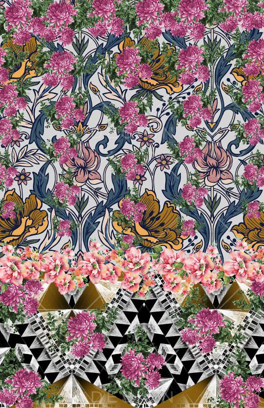 牡丹印花华亿平台图片