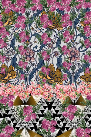 牡丹印花华亿平台图片