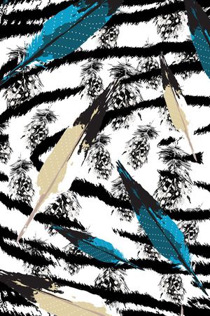 抽象印花华亿平台图片