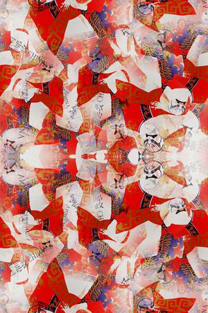 中国风印花华亿平台图片