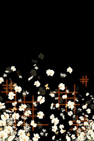 白色印花华亿平台图片