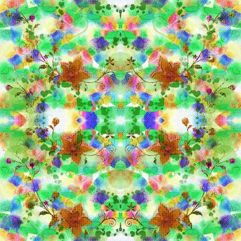 版画风格印花华亿平台图片