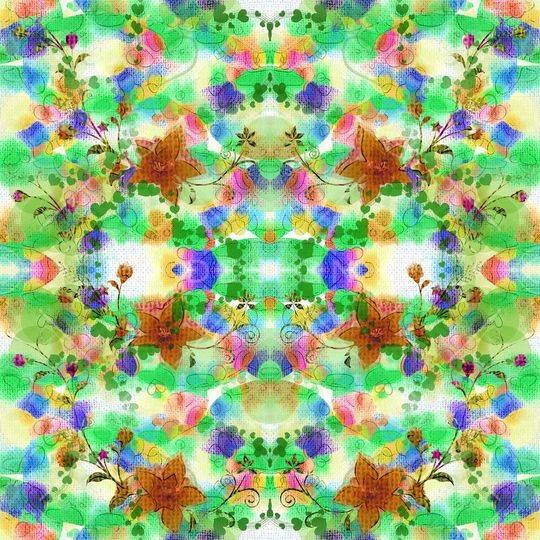 版画风格印花华亿平台图片