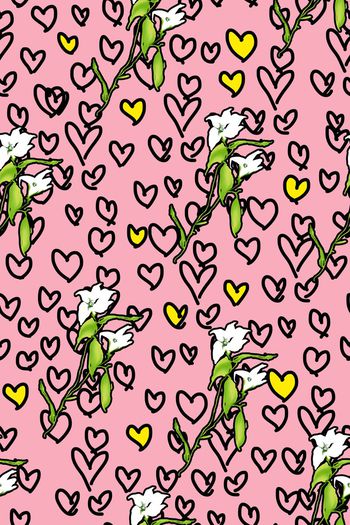 498239-原创时尚大牌趣味手绘爱心花卉华亿平台