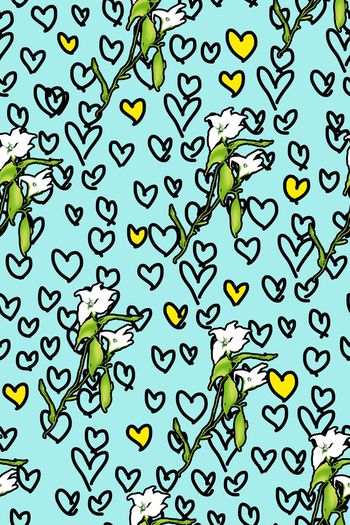 498240-原创时尚大牌趣味手绘爱心花卉华亿平台