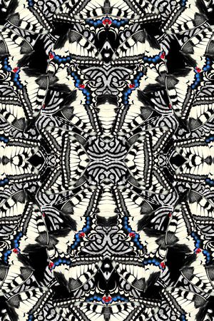 复古蝴蝶印花华亿平台图片