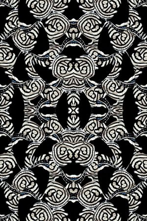 复古蝴蝶印花华亿平台图片