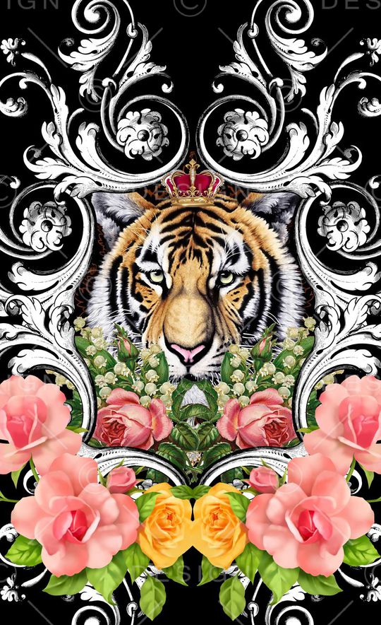 潮流时尚印花华亿平台图片