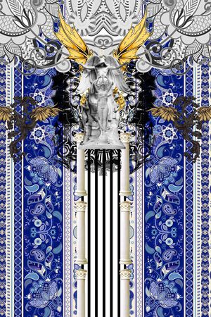 巴洛克印花华亿平台图片