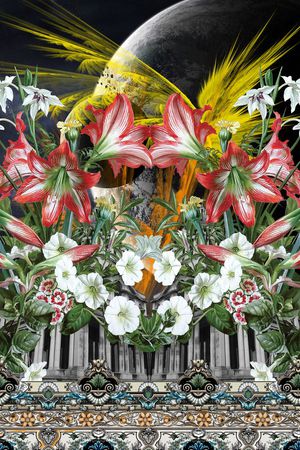 潮流时尚印花华亿平台图片