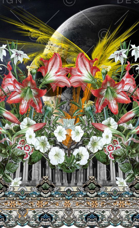 潮流时尚印花华亿平台图片