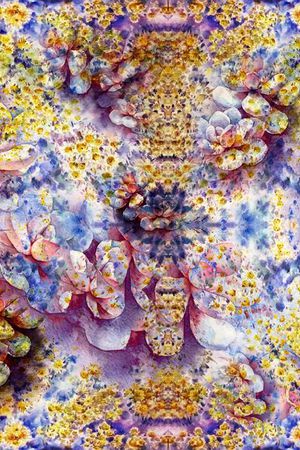 黄紫色印花华亿平台图片