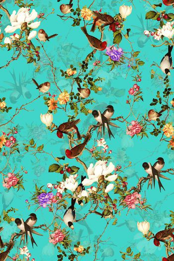 498463-中国风工笔花鸟图