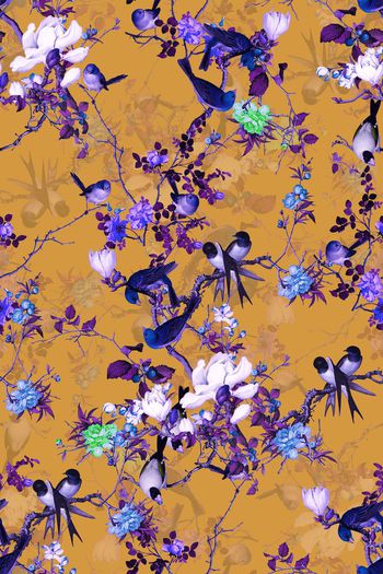 498465-中国风工笔花鸟图