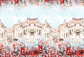 498519-原创大牌定位房屋建筑群花卉华亿平台