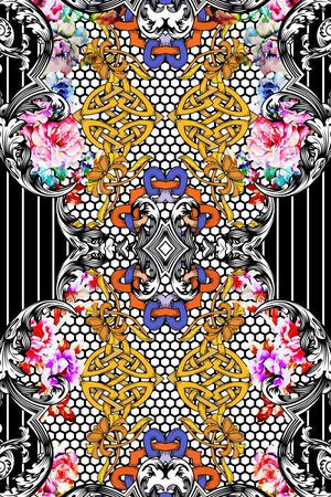 欧式印花华亿平台图片