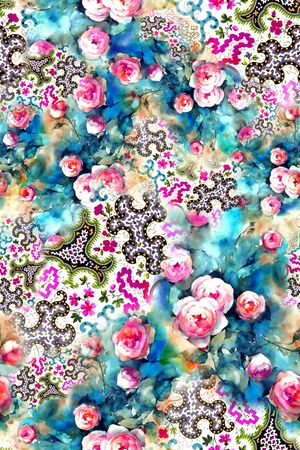 水彩印花华亿平台图片