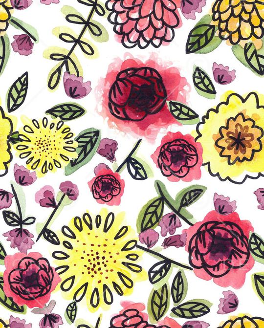 手绘印花华亿平台图片