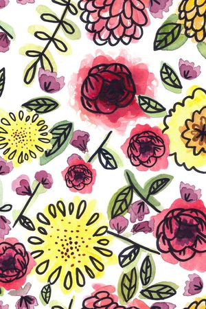 手绘印花华亿平台图片