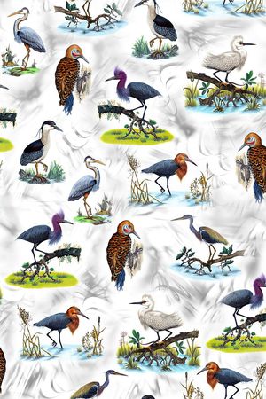 写实飞禽印花华亿平台图片