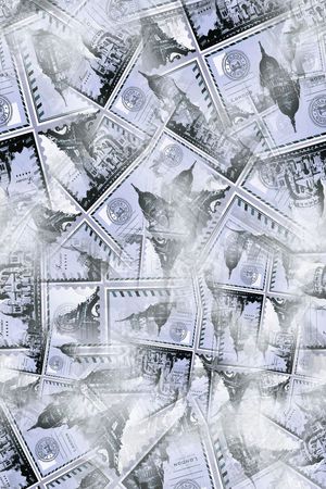 复古风邮票印花华亿平台图片