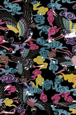 潮流时尚印花华亿平台图片