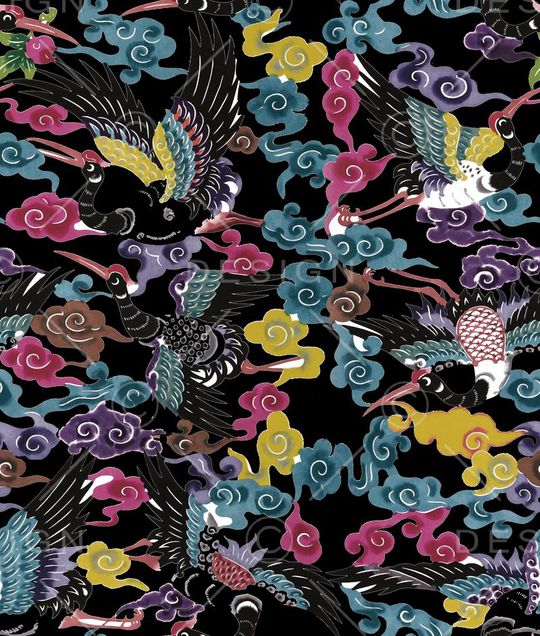 潮流时尚印花华亿平台图片