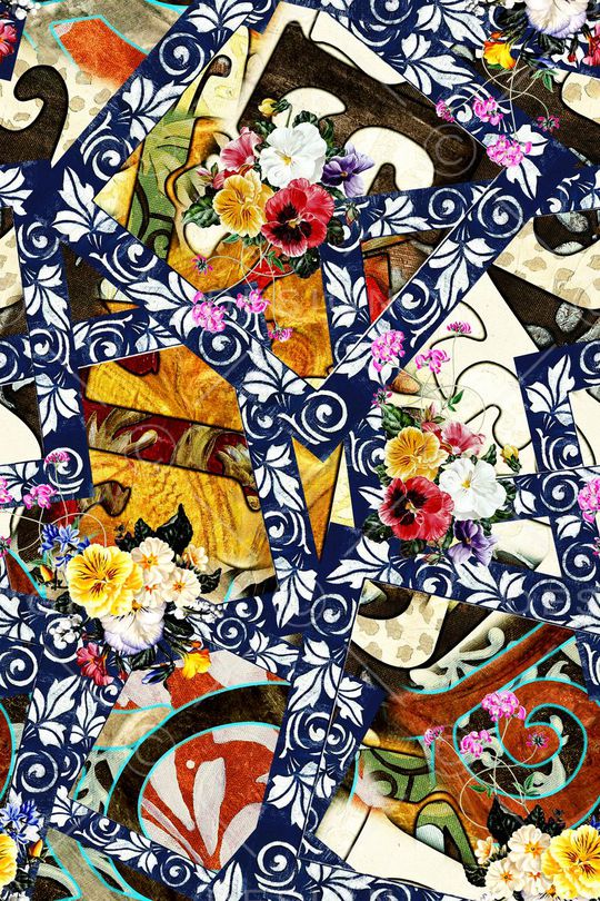 抽象印花华亿平台图片