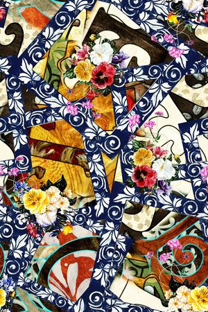 抽象印花华亿平台图片