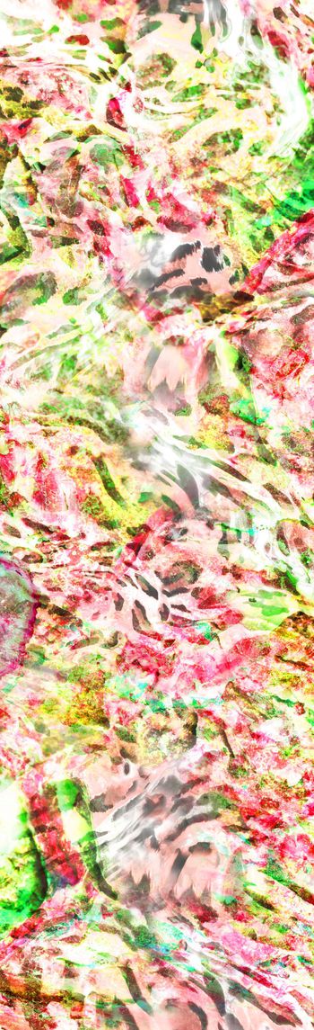 498782-不同动物纹拼接长丝巾，抽象纹路长围