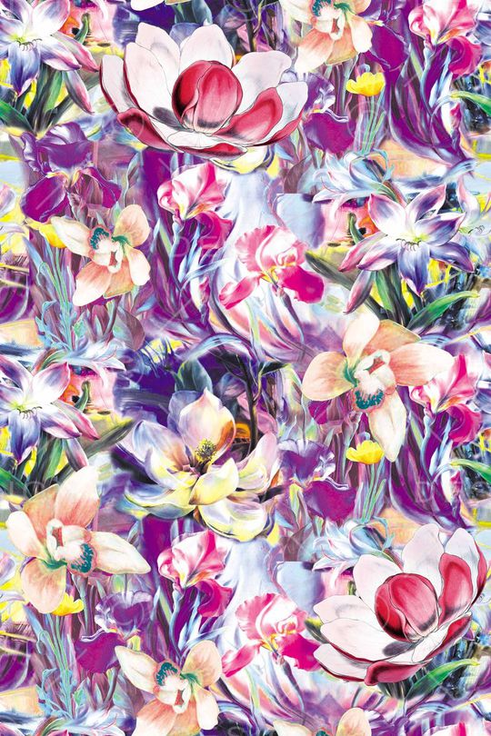 花卉印花华亿平台图片