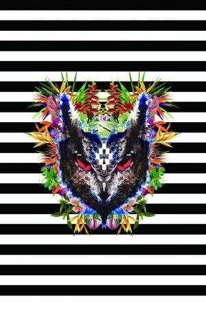 热带植物印花华亿平台图片