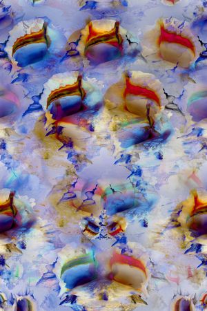 滤色七彩色印花华亿平台图片