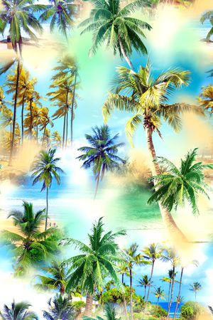 热带风印花华亿平台图片