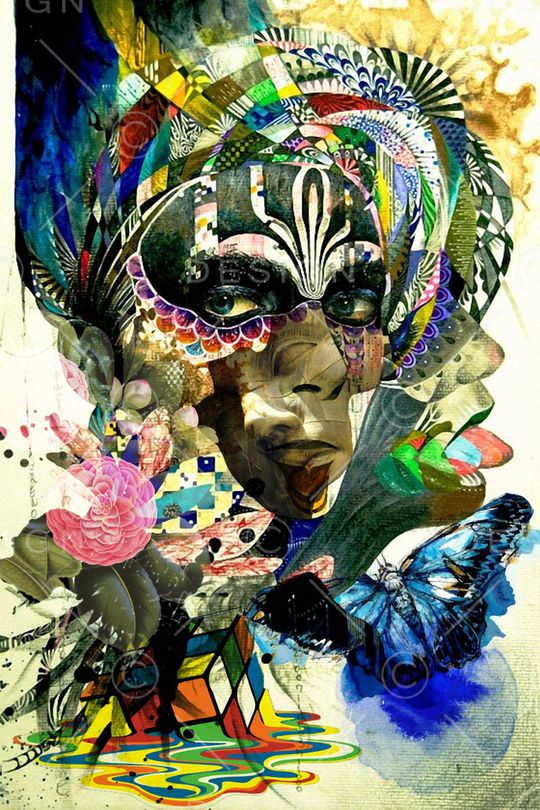 抽象唯美印花华亿平台图片