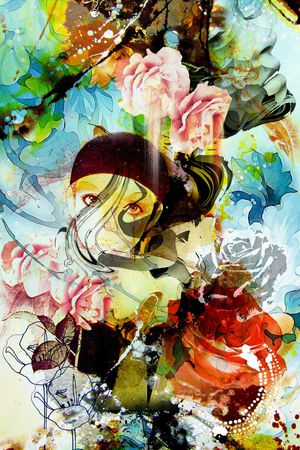 抽象印花华亿平台图片