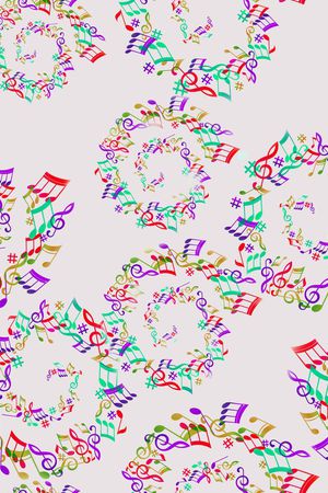 音乐符号印花华亿平台图片