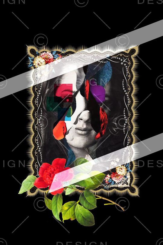 定位图案印花华亿平台图片