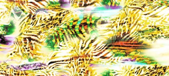 抽象豹纹印花华亿平台图片