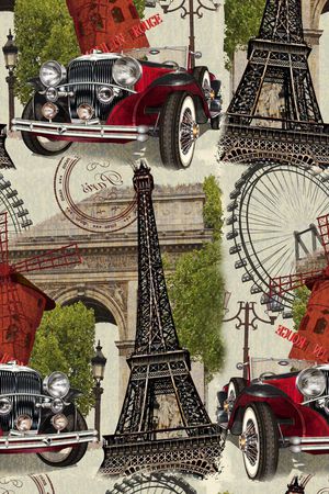 埃菲尔铁塔印花华亿平台图片