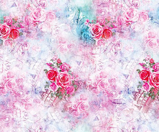 欧式印花华亿平台图片