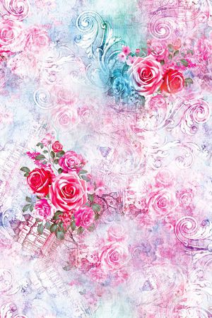 欧式印花华亿平台图片